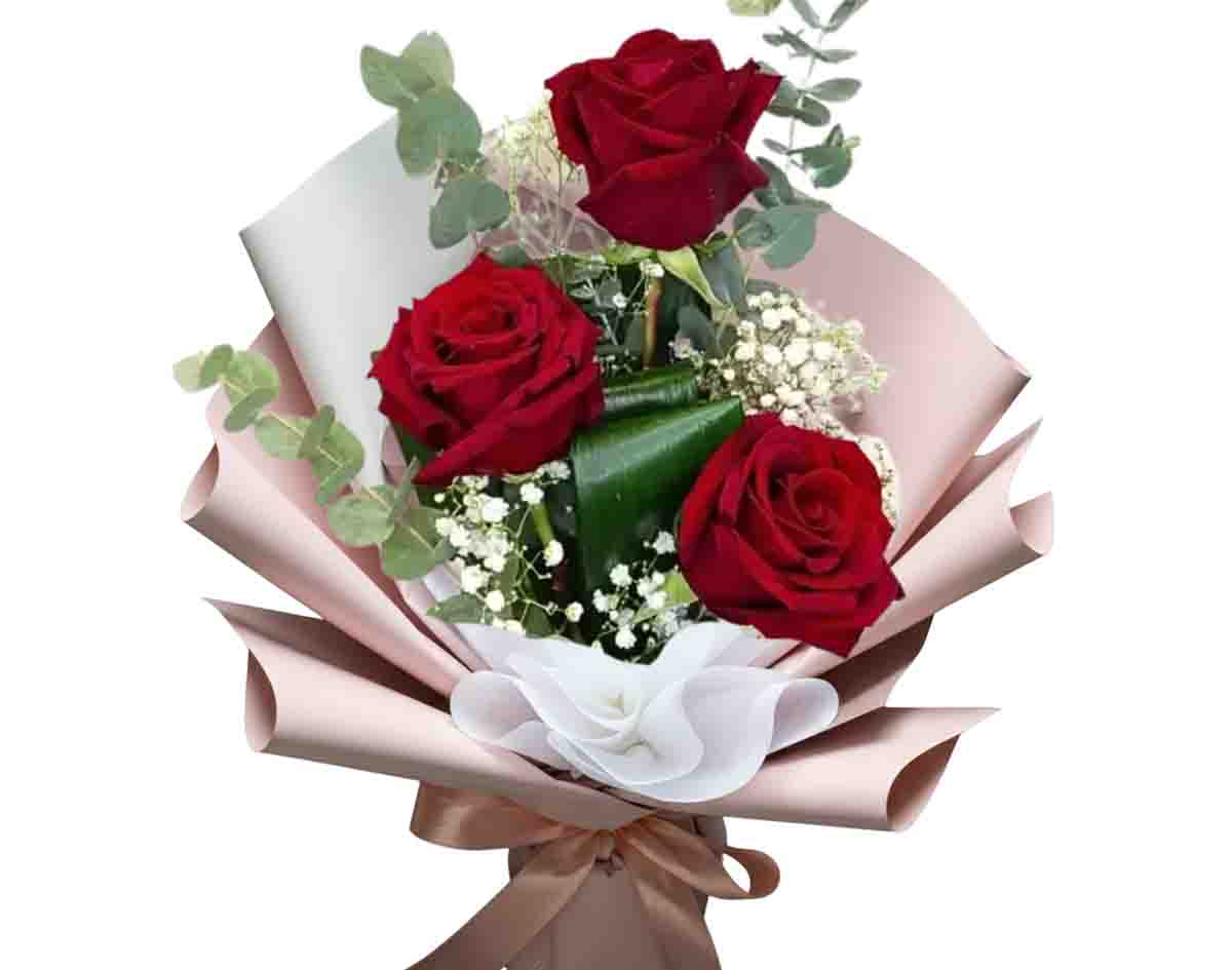 Mazzo di 3 Rose