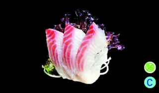Sashimi branzino