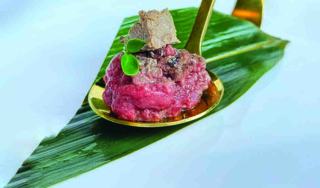 Tartare di Wagyu Foie gras al cucchiaio