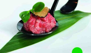 Tartare di Wagyu al tartufo al cucchiaio