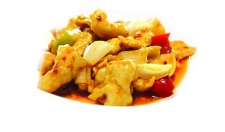 Pollo in salsa piccante